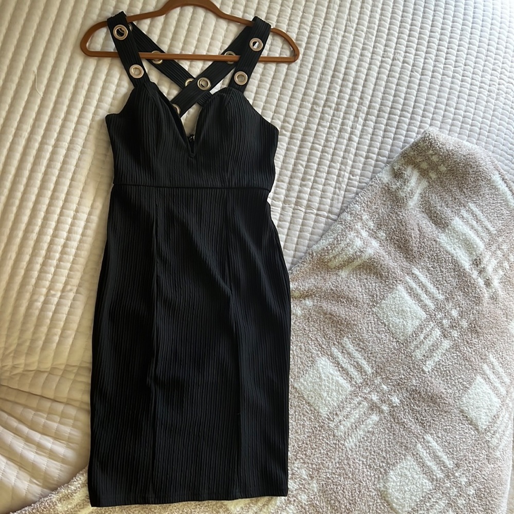 Black Selfie Leslie fitted dress